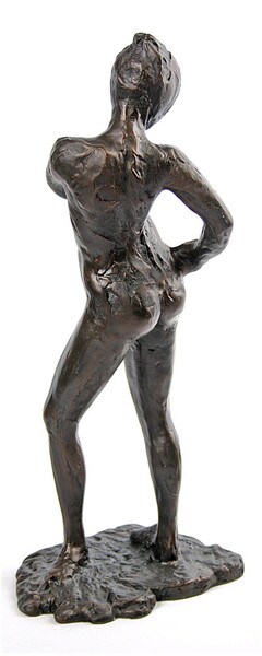 Statues Nude Dancer in Pose of Attaching Her Suit by Degas Female